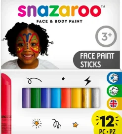 Sminke-Snazaroo Ansigtsmaling - Stifter - 12 stk.