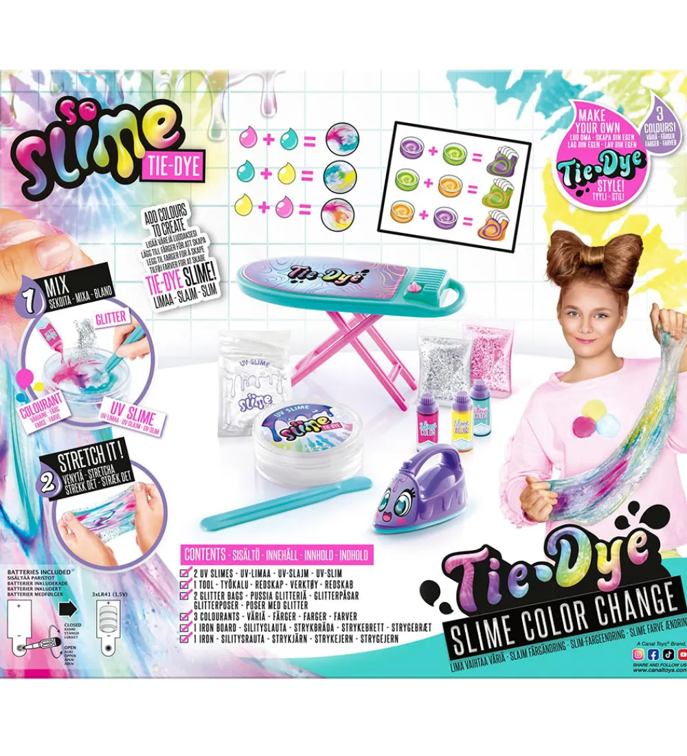Slim-So Slime Slim - Tie Dye Color Change Table & Iron