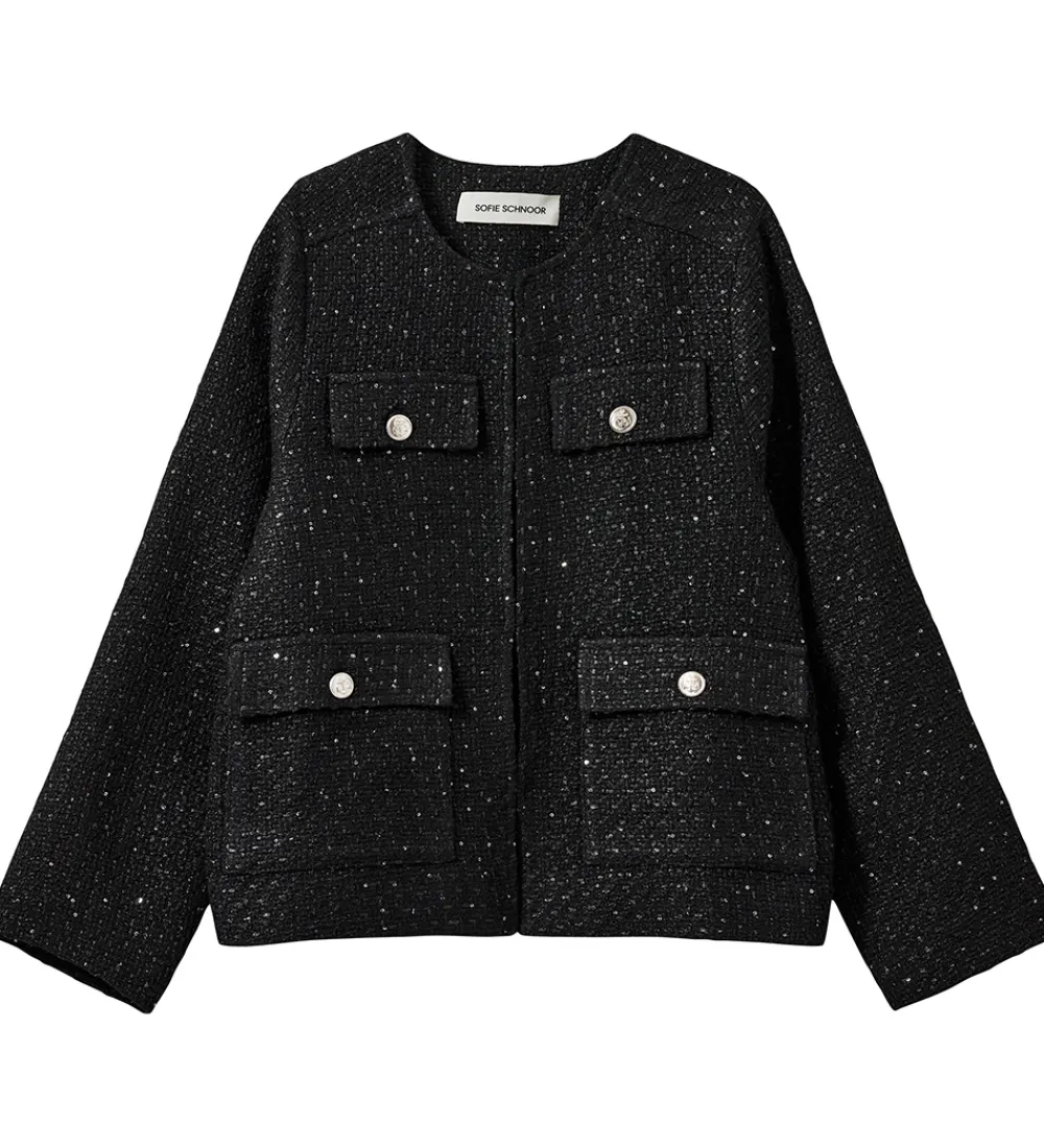 Jakkesæt Og Blazers-Sofie Schnoor Blazer - Sort/Palietter