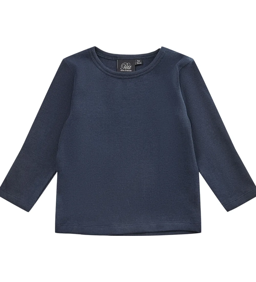 Basis-Sofie Schnoor Bluse - Rib - Arizona - Dark Blue