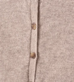 Striktrøjer-Sofie Schnoor Cardigan - Strik - Uld - Cisse - Brown Melange