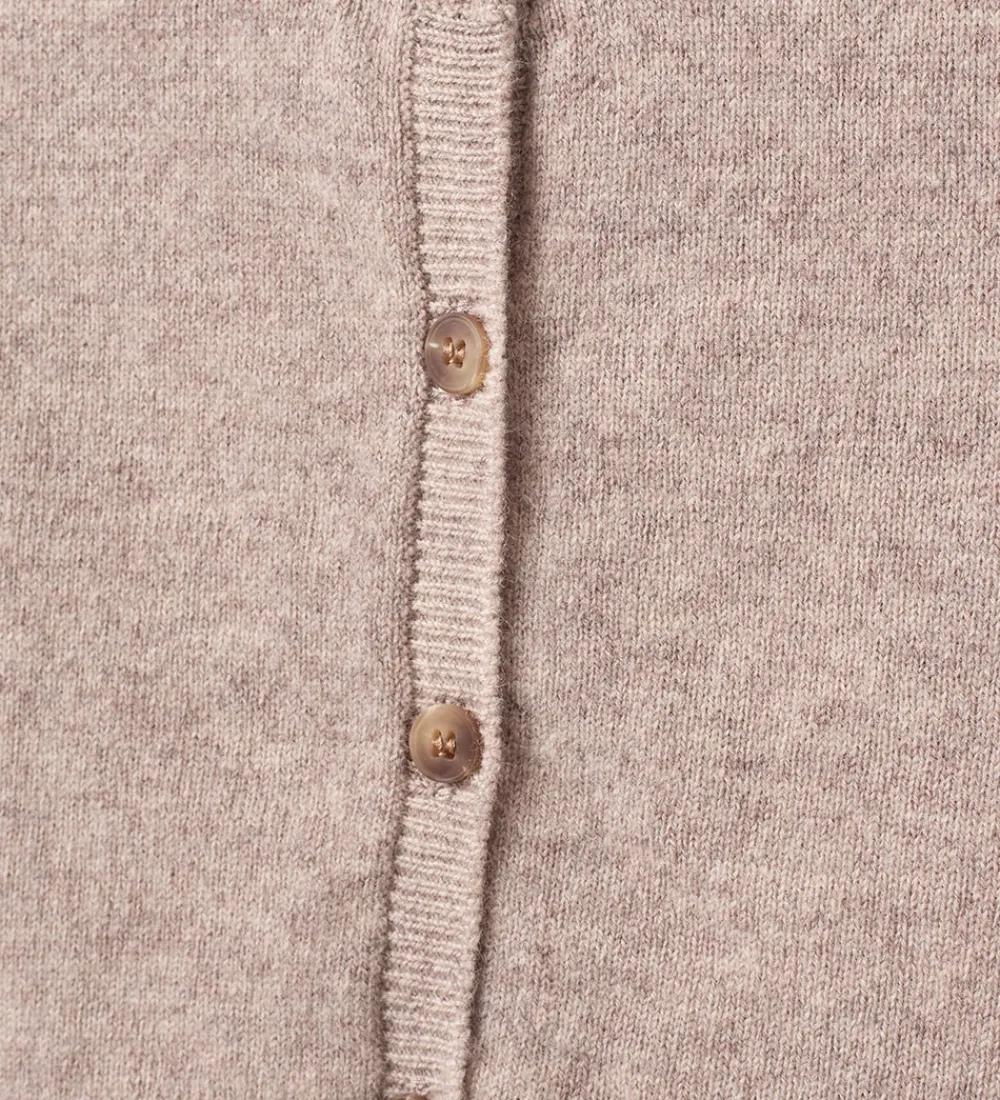 Striktrøjer-Sofie Schnoor Cardigan - Strik - Uld - Cisse - Brown Melange