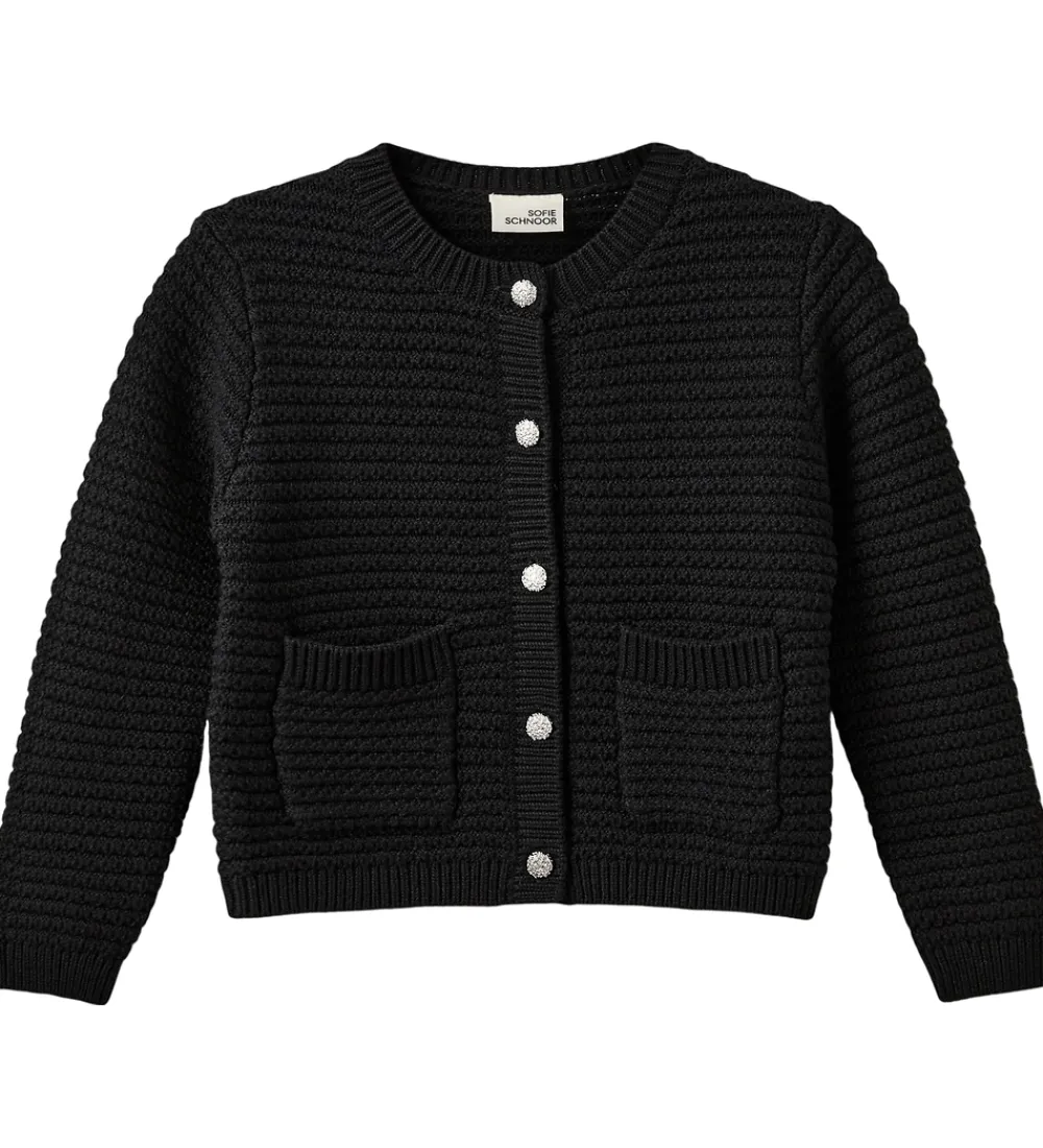 Striktrøjer-Sofie Schnoor Cardigan - Strik - Kyrask - Sort