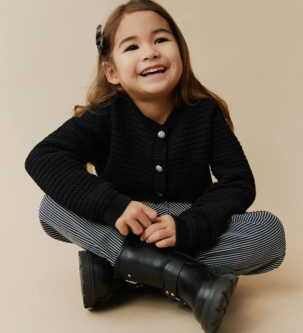 Striktrøjer-Sofie Schnoor Cardigan - Strik - Kyrask - Sort