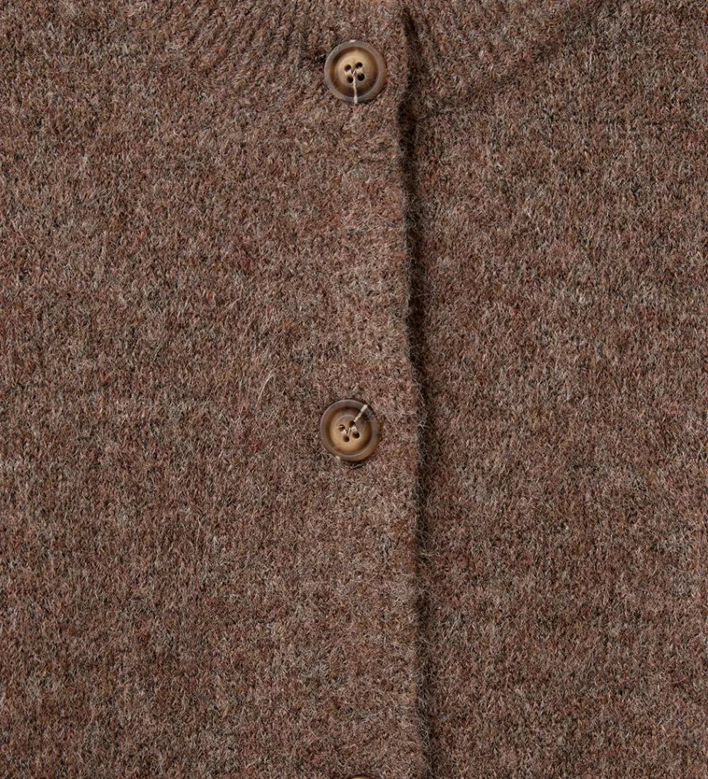 Striktrøjer-Sofie Schnoor Cardigan - Strik - MauraSY - Brown Melange
