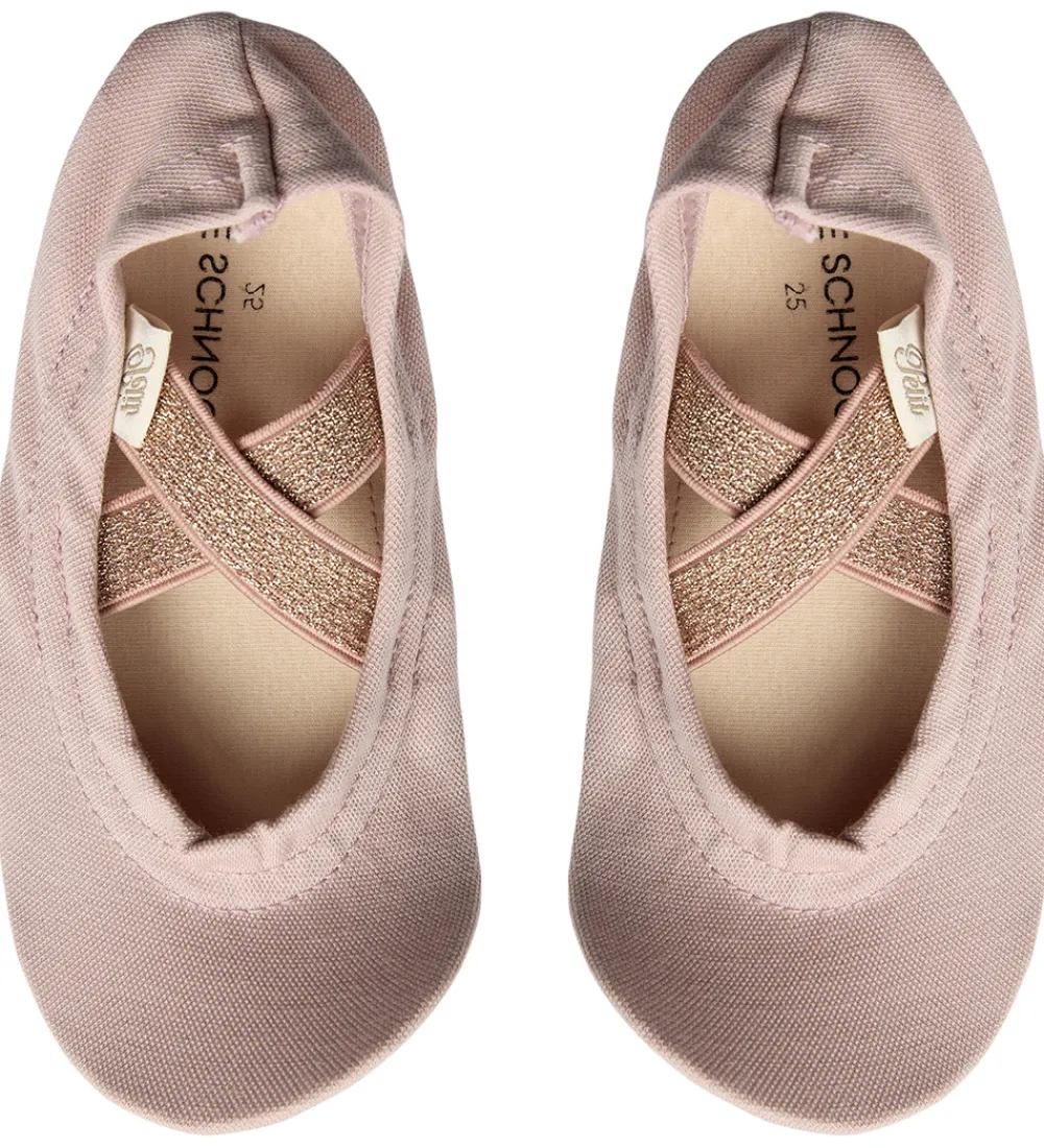 Gymnastiktøj-Sofie Schnoor Gymnastiksko - Dusty Rose m. Guldglimmer