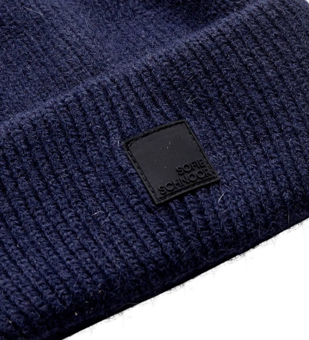 Sofie Schnoor Huer Og Hatte*Hue - Strik/Rib - Hannah - Navy
