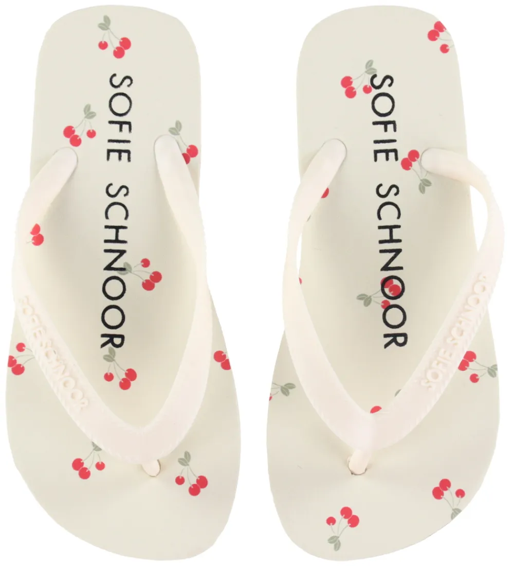 Klipklappere-Sofie Schnoor Klipklapper - Off White AOP Cherry