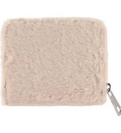 Punge-Sofie Schnoor Pung - Imiteret Pels - Beige m. Sølvglimmerhjerte