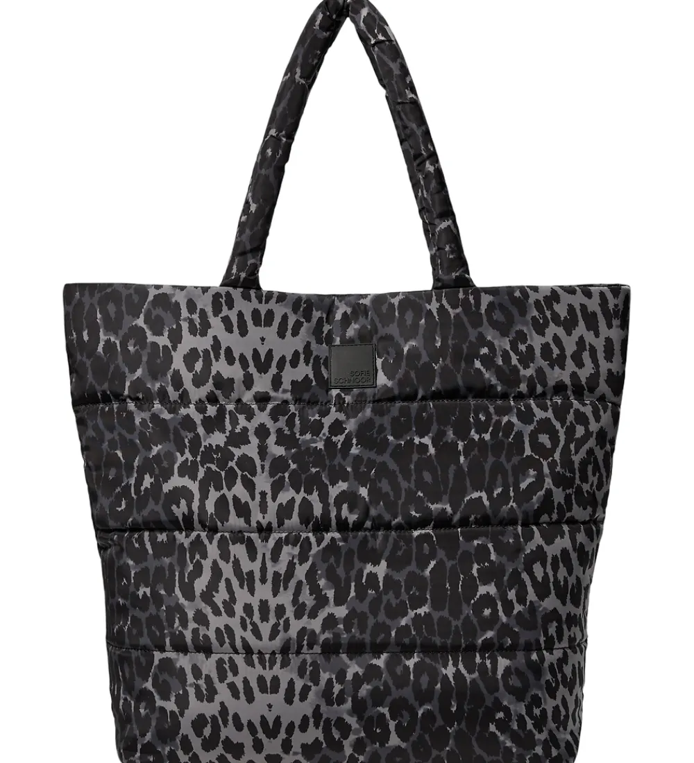 Skuldertasker|Shoppers-Sofie Schnoor Shopper - Ruthsy - Grey Leopard