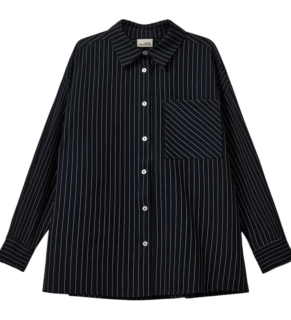 Sofie Schnoor Skjorter*Skjorte - KaliaSy - Dark Navy m. Striber