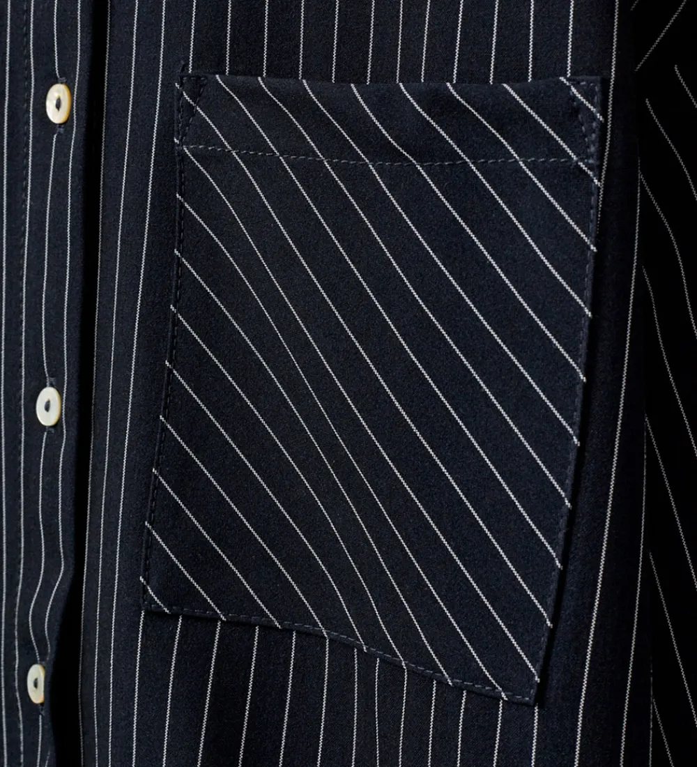 Sofie Schnoor Skjorter*Skjorte - KaliaSy - Dark Navy m. Striber