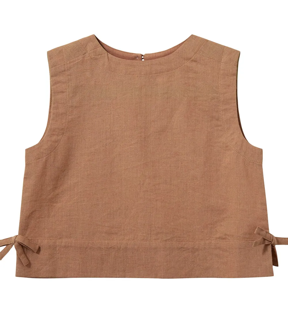 Sofie Schnoor Toppe*Top - Bomuld/Hør - Ezmask - Rose Brown