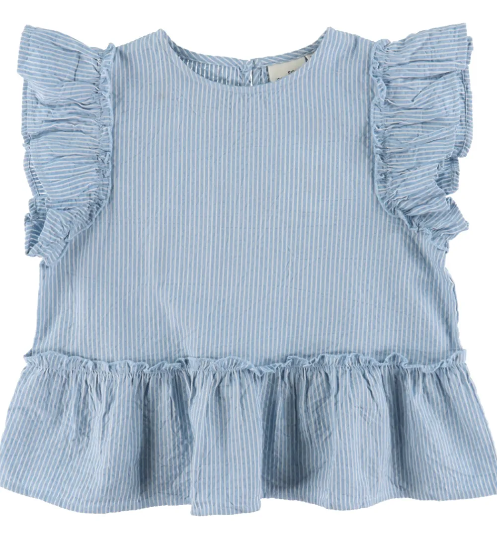 Sofie Schnoor Toppe*Top - Sallysy - Light Blue Stripe