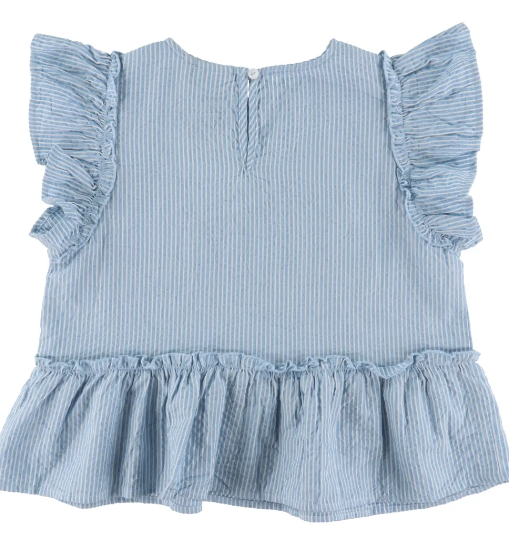 Sofie Schnoor Toppe*Top - Sallysy - Light Blue Stripe