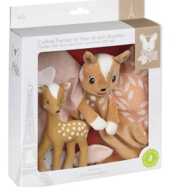 Bideringe|Sutteklude Og Nusseklude-Sophie la Girafe Gaveæske - Nusseklud/Bambi