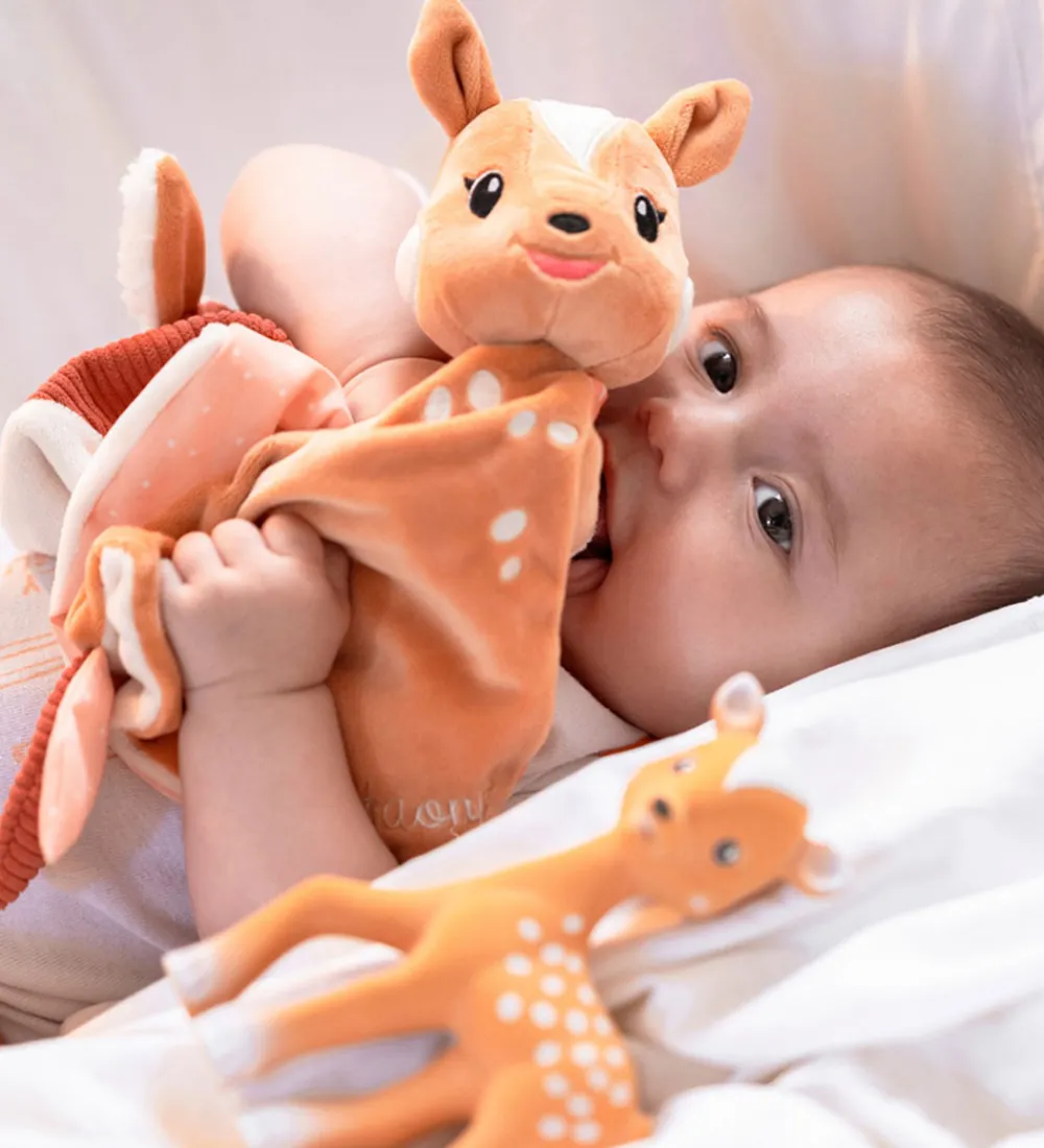 Bideringe|Sutteklude Og Nusseklude-Sophie la Girafe Gaveæske - Nusseklud/Bambi