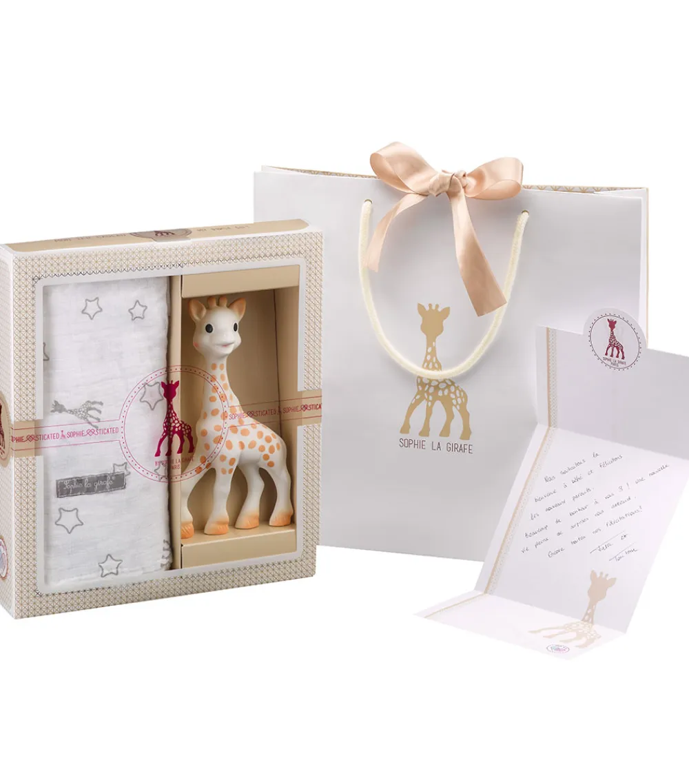 Sophie la Girafe Bideringe|Stofbleer*Gaveæske - Bidering/Stofble