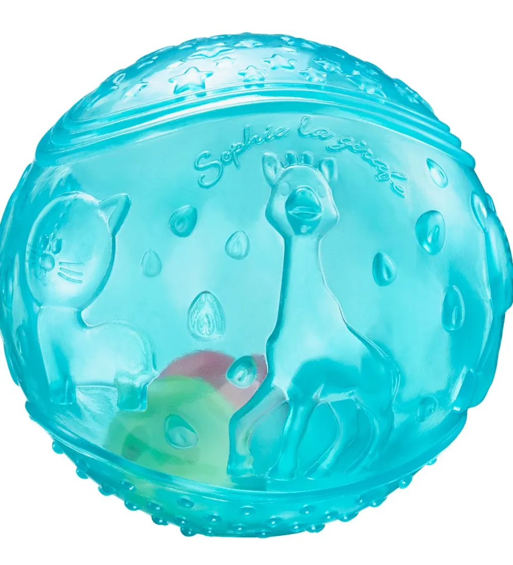 Bolde-Sophie la Girafe Sansebold - 12 cm - Turkis Transparent