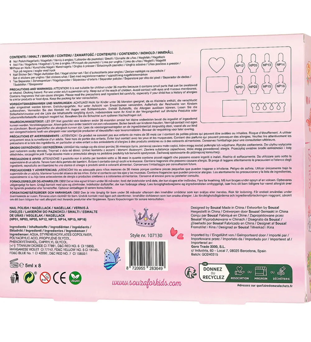 Souza Neglelak*Neglesæt - Princess