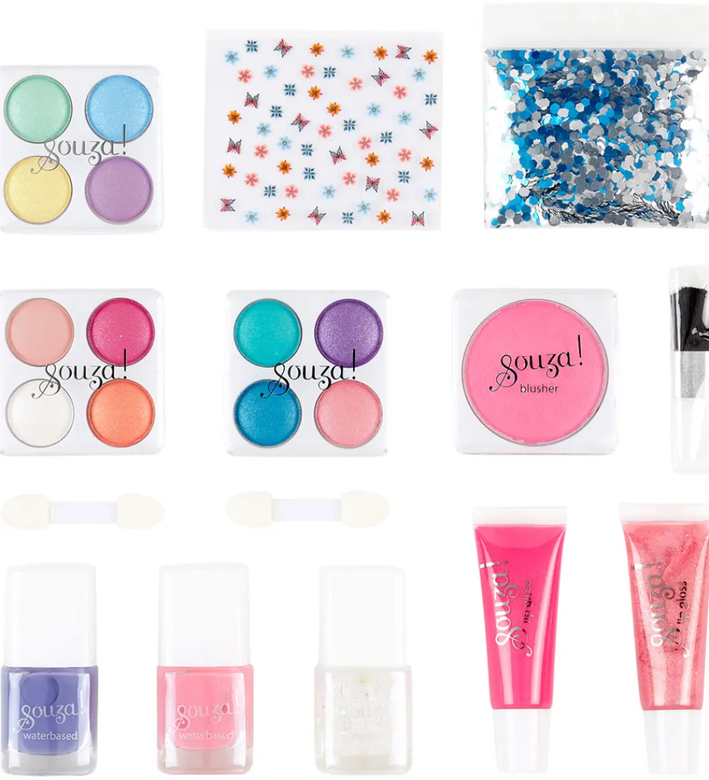 Sminke|Neglelak-Souza Sminkesæt - Beauty Luxe
