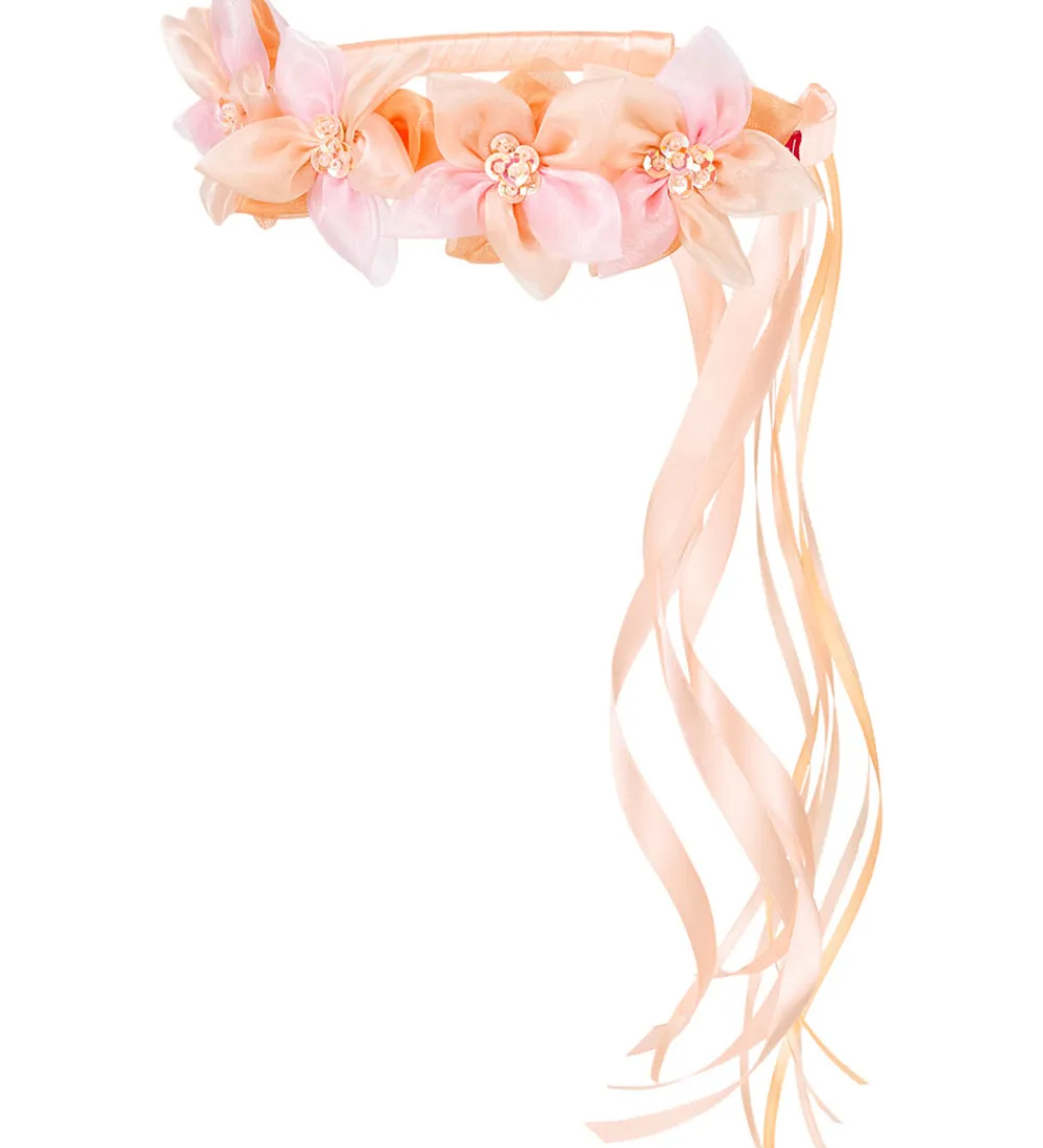 Udklædningstøj|Hårbøjler-Souza Udklædning - Hårbøjle m. Blomster - Evaline - Rosa