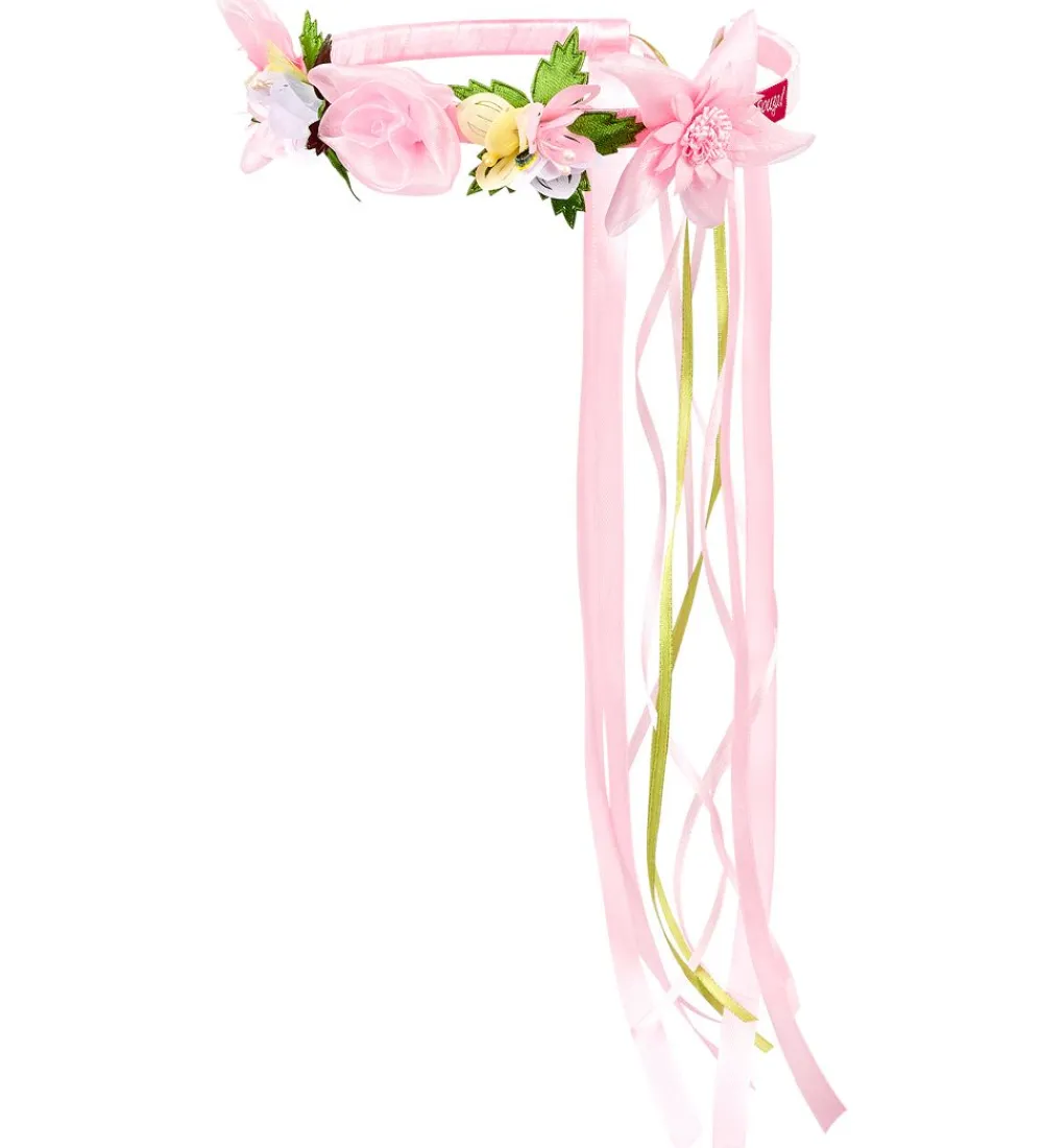 Hårbøjler-Souza Udklædning - Hårbøjle m. Blomster - Maud - Rosa