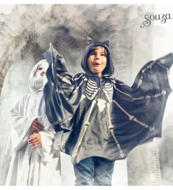 Souza Halloween*Udklædning - Kappe - Flagermus - Grå