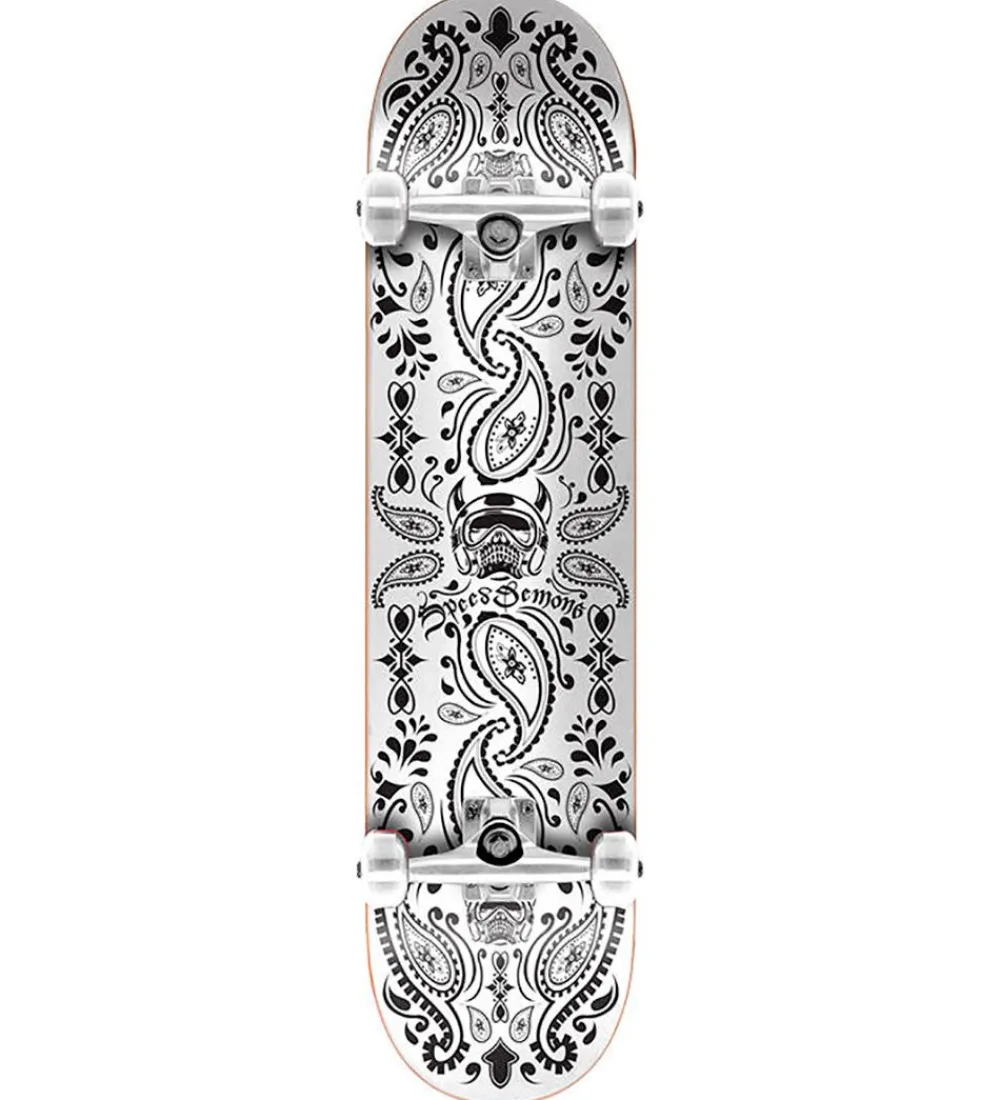 Speed Demons Skateboards*Skateboard - 8'' - Bandana Komplet - Hvid
