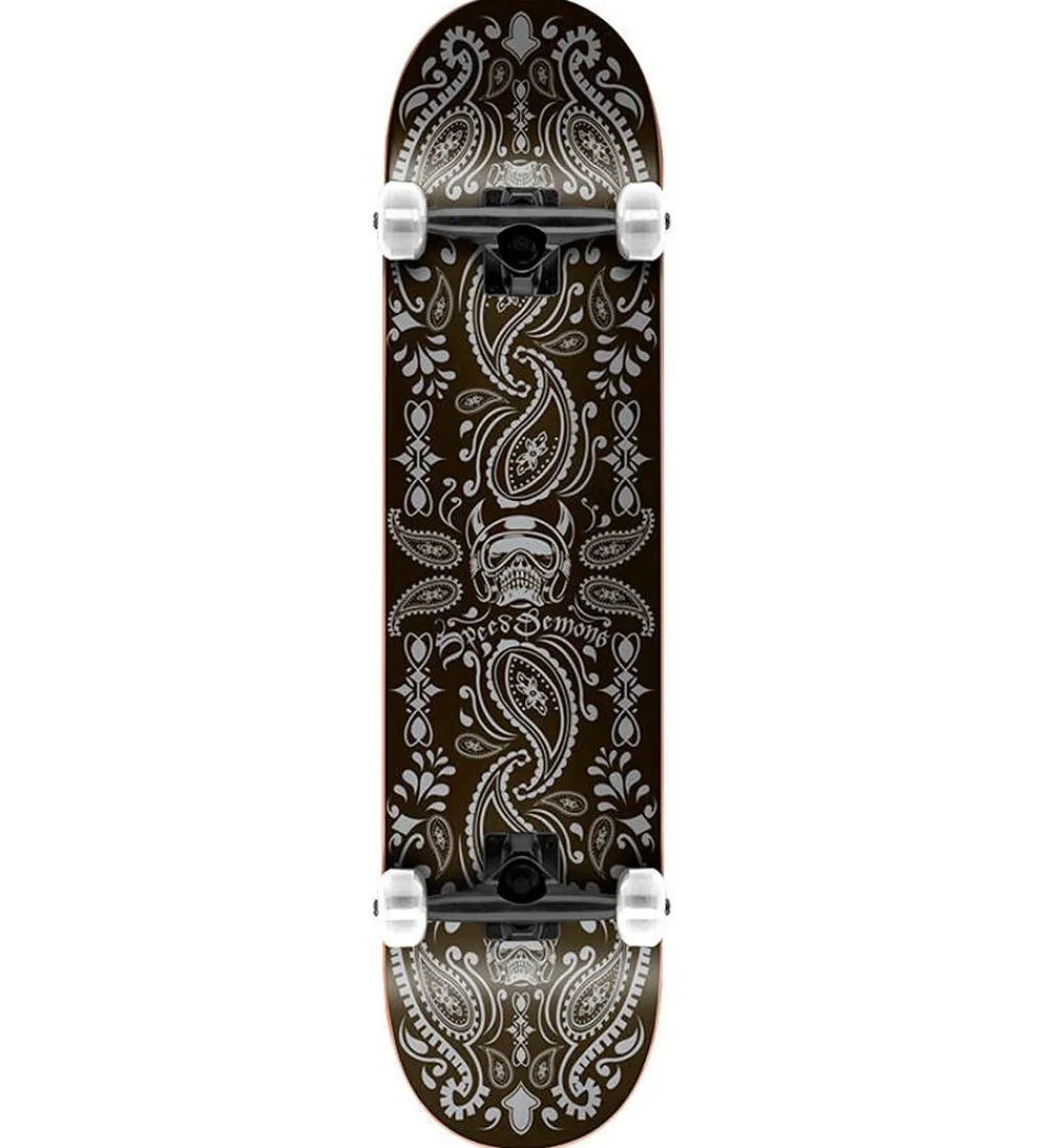 Skateboards-Speed Demons Skateboard - 7.75'' - Bandana Komplet - Sort/Grå