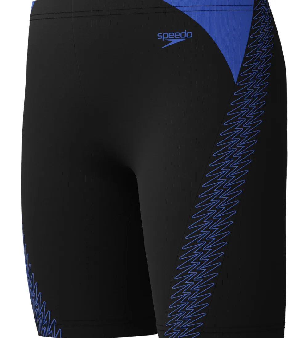 Svømmetøj-Speedo Badebukser - HyperBoom Splice Jammer - Sort m. Blå