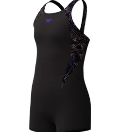 Speedo Svømning|Svømning*Badedragt - HyperBoom Splice Legsuit - Sort/Fersken