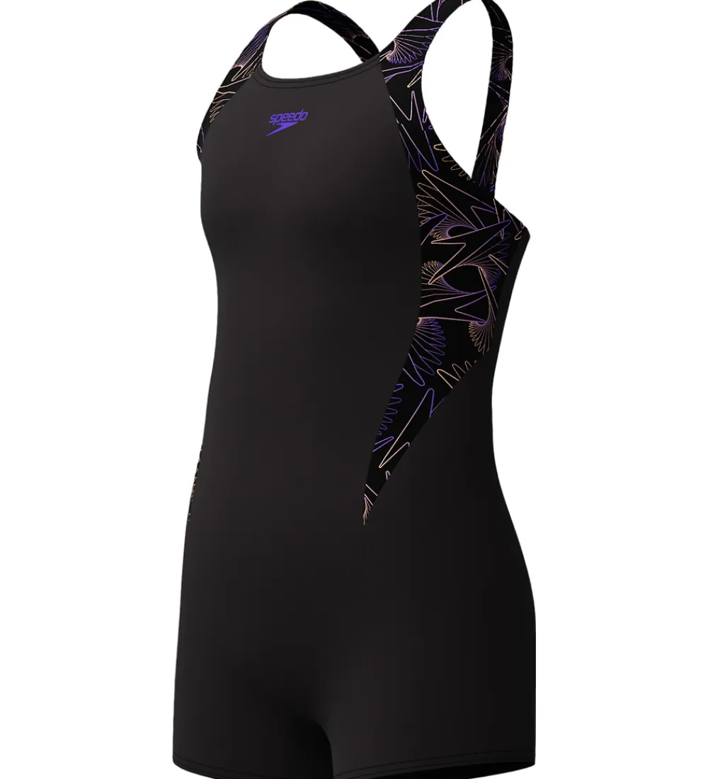 Speedo Svømning|Svømning*Badedragt - HyperBoom Splice Legsuit - Sort/Fersken