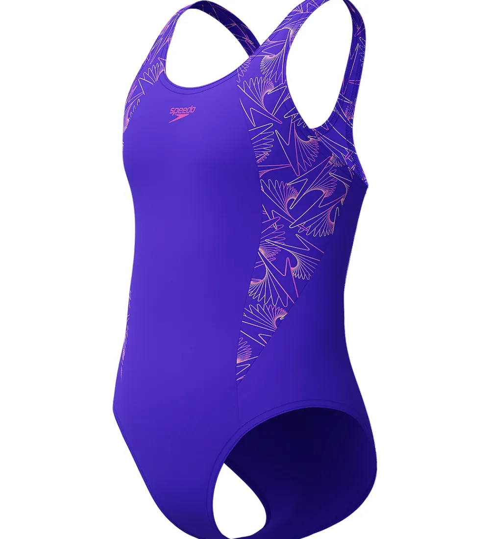 Speedo Svømmetøj|Svømning*Badedragt - HyperBoom Splice Muscleback - Lilla/Pink
