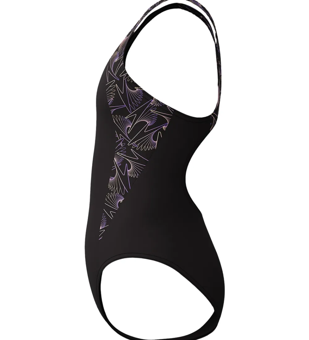 Speedo Svømmetøj|Svømning*Badedragt - HyperBoom Splice Muscleback - Sort/Fersken