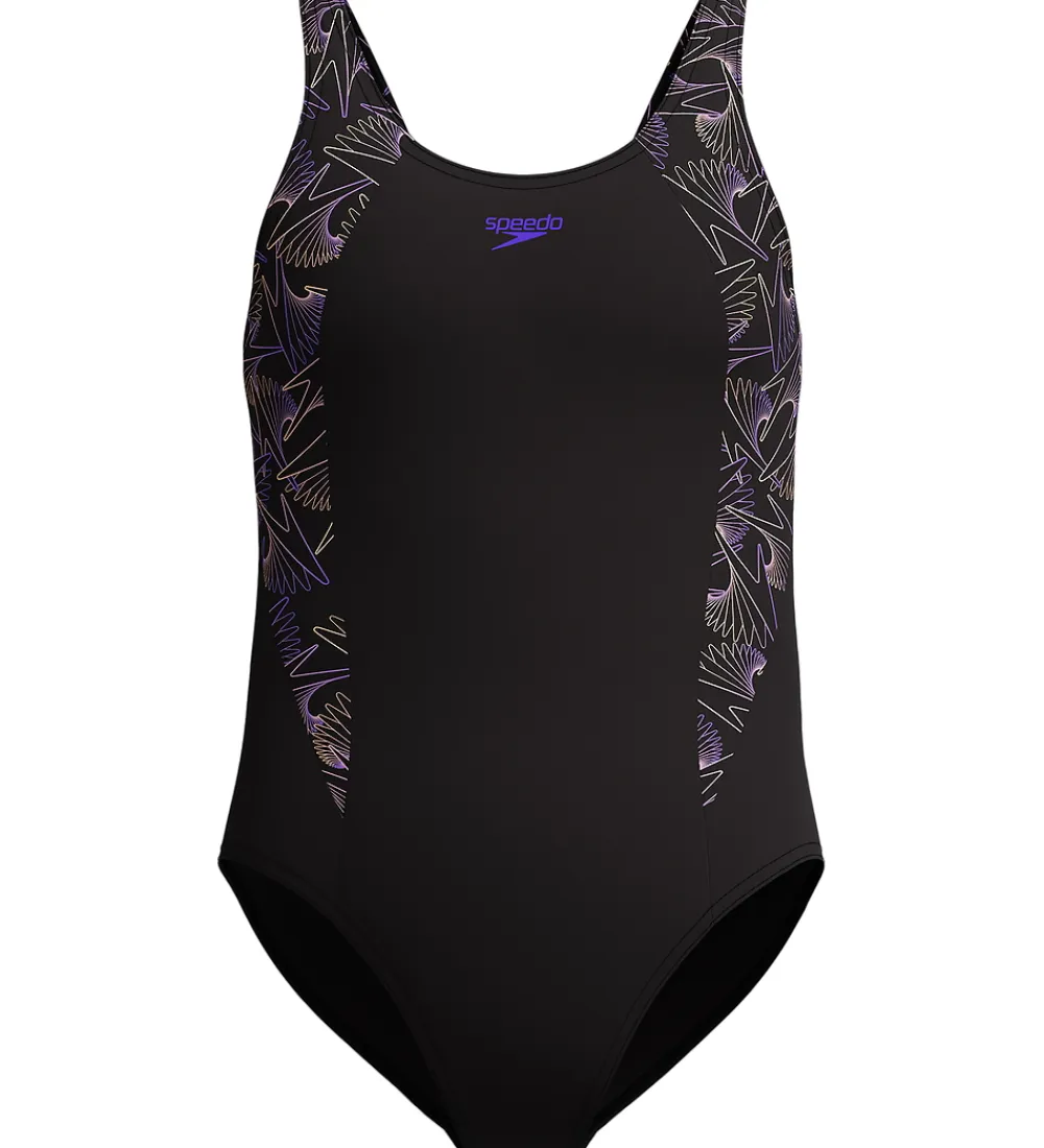Speedo Svømmetøj|Svømning*Badedragt - HyperBoom Splice Muscleback - Sort/Fersken