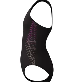 Speedo Svømmetøj|Svømning*Badedragt - Placement Muscleback - Sort/Fersken