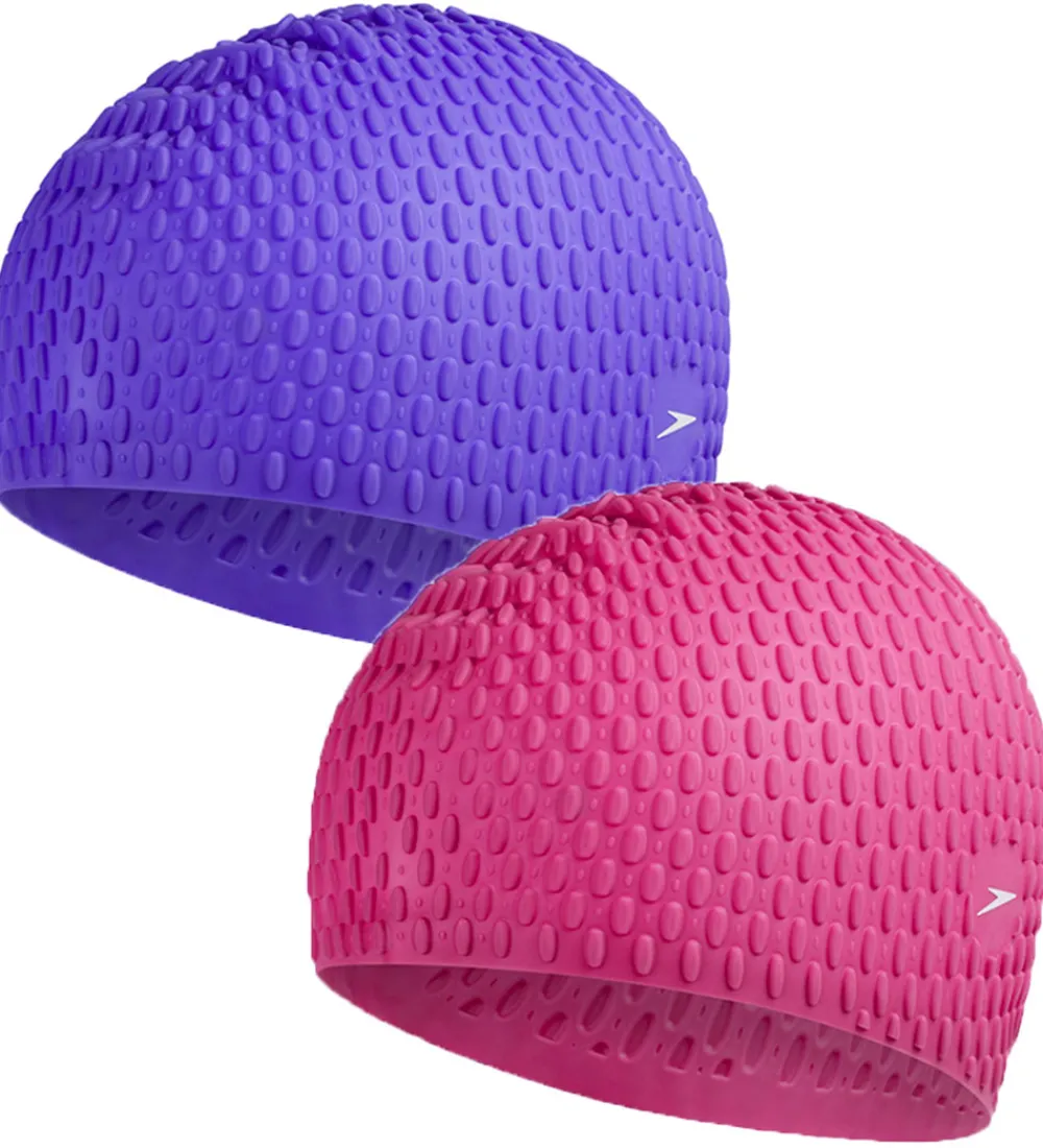 Speedo Badehætter*Badehætte - 1 stk. - Bubble - Assorteret - Pink/Lilla