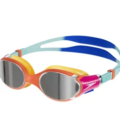Svømmebriller-Speedo Svømmebriller - BioFuse 2.0 Mirror Junoir - Orange/Blue