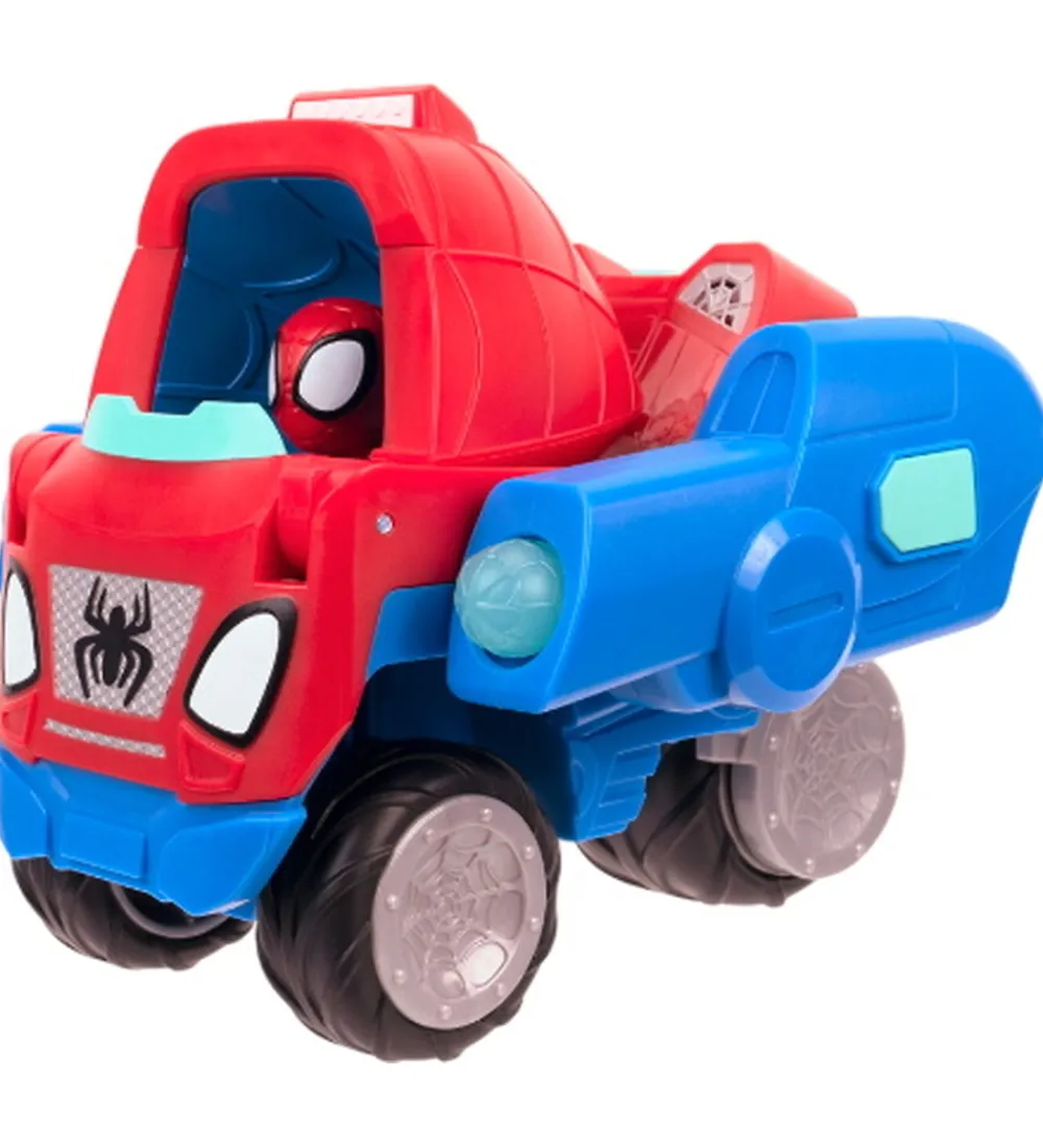 Biler, Tog Og Køretøjer-Spidey Båd m. Lyd - Transforming Web-Wave Cruiser