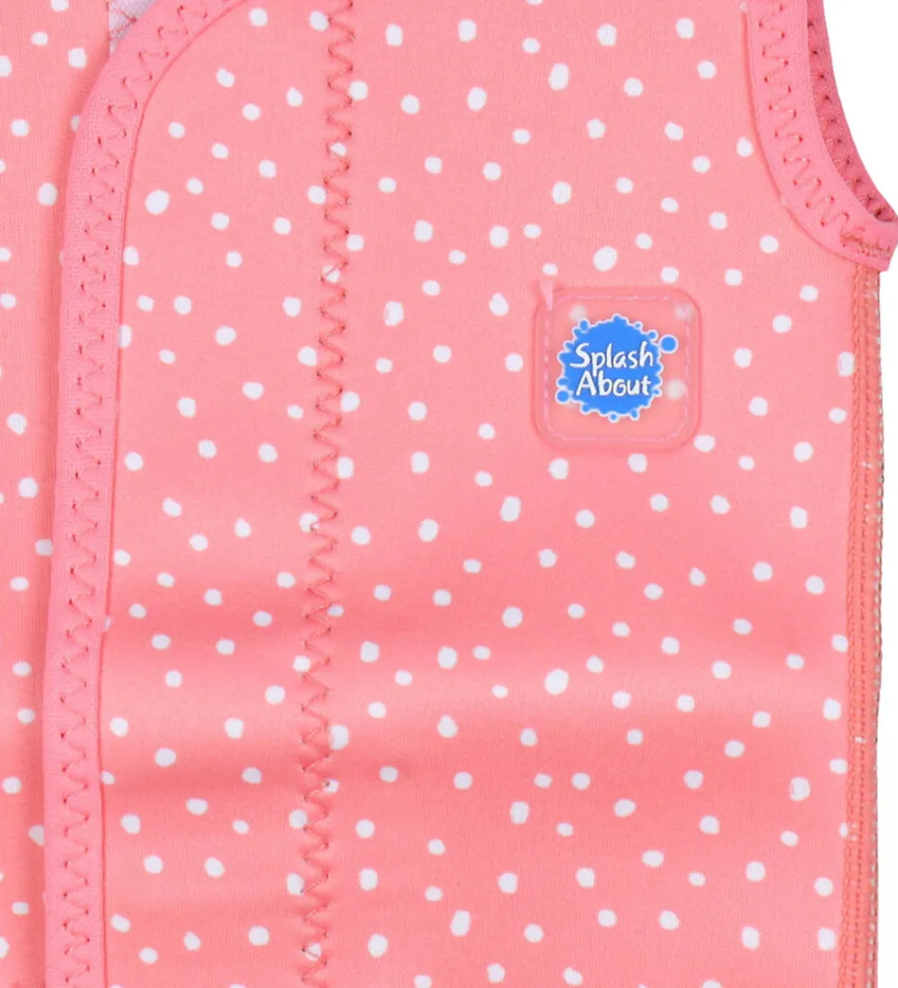 Svømmeveste|Svømning-Splash About Våddragt - Baby Wrap - Pink Dotty