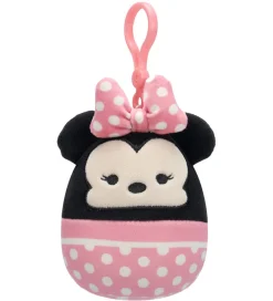Squishmallows Nøgleringe*Taskevedhæng - 9 cm - Minnie Mouse - Clip On