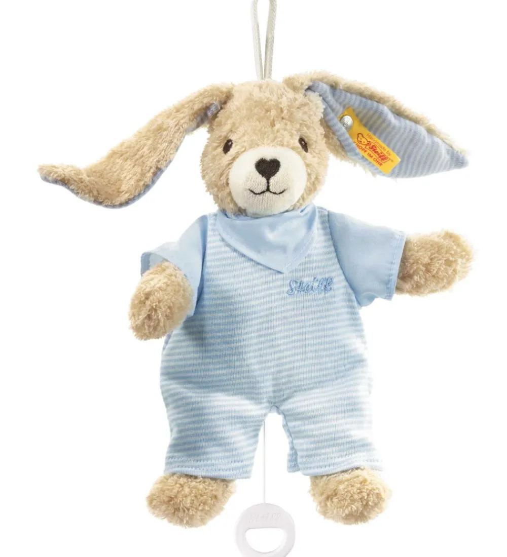 Musikuroer-Steiff Musikuro - Hoppel Hase - 20 cm - Blue