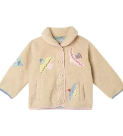 Stella McCartney Kids Fleece*Fleecejakke - Beige m. Fugle