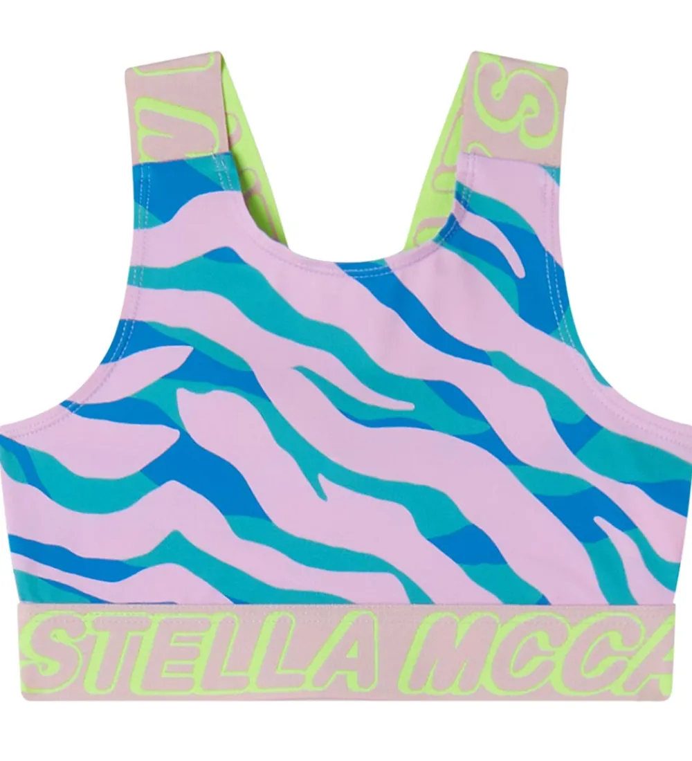 Stella McCartney Kids T-Shirts Og Toppe*Træningstop - Rosa/Blå/Grønstribet
