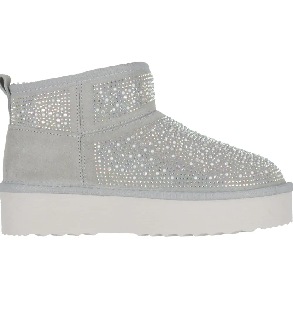 Bamsestøvler-Steve Madden Bamsestøvler - Clydes - Grey Stone