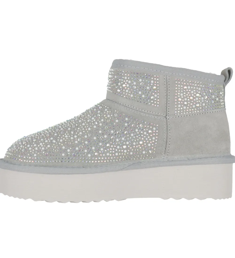Bamsestøvler-Steve Madden Bamsestøvler - Clydes - Grey Stone