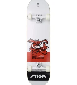 Stiga Skateboards*Skateboard - 8.0 - Hvid m. Ugle