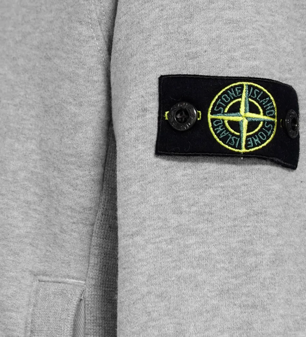 Hættetrøjer-Stone Island Hættetrøje - Gråmeleret