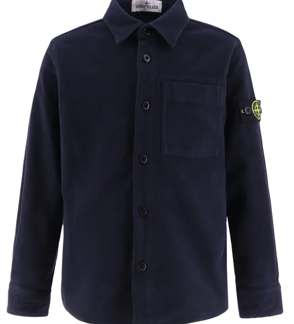 Stone Island Skjorter*Skjorte - Overshirt - Navy